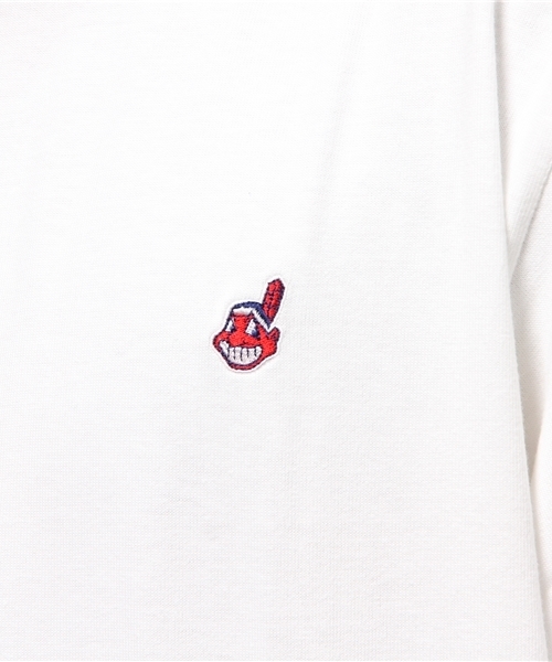 MAJESTIC（マジェスティック）の「Majestic/F/MLB別注TEE SS CLI（Tシャツ/カットソー・メンズ・ホワイト/ネイビー・SMALL/LARGE/X-LARGE/MEDIUM）」の8枚目の写真