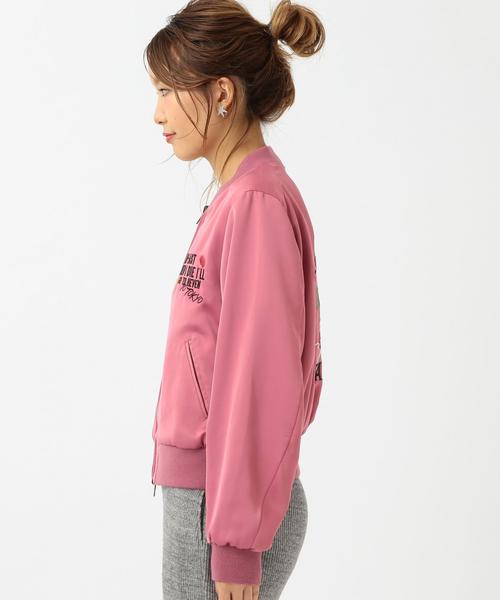 Another Edition(アナザーエディション)の「リバーシブルスーベニアジャケット/ AEMBC スーベニア JK◆(ブルゾン・レディース・ブラック/ピンク・SMALL/MEDIUM)」の4枚目の写真