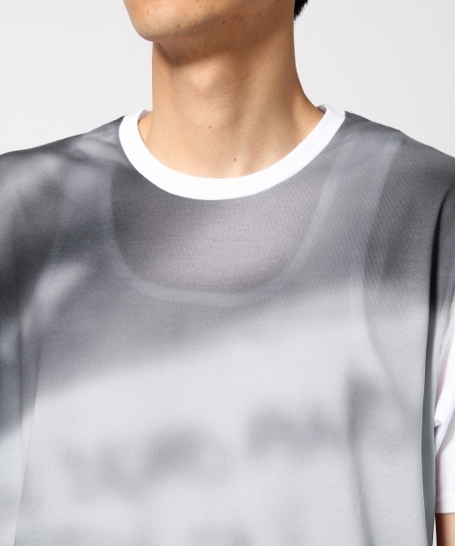 HARE（ハレ）の「シェイドオフカットソー(HARE)（Tシャツ/カットソー・メンズ・ブラック/オフホワイト/グレー・MEDIUM/SMALL/LARGE）」の10枚目の写真