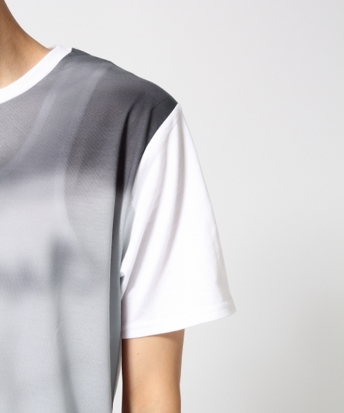 HARE（ハレ）の「シェイドオフカットソー(HARE)（Tシャツ/カットソー・メンズ・ブラック/オフホワイト/グレー・MEDIUM/SMALL/LARGE）」の11枚目の写真