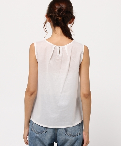 NATURAL BEAUTY BASIC（ナチュラルビューティーベーシック）の「カットジャガードブラウス（シャツ/ブラウス・レディース・ホワイト系その他/ブラック・SMALL/MEDIUM）」の6枚目の写真