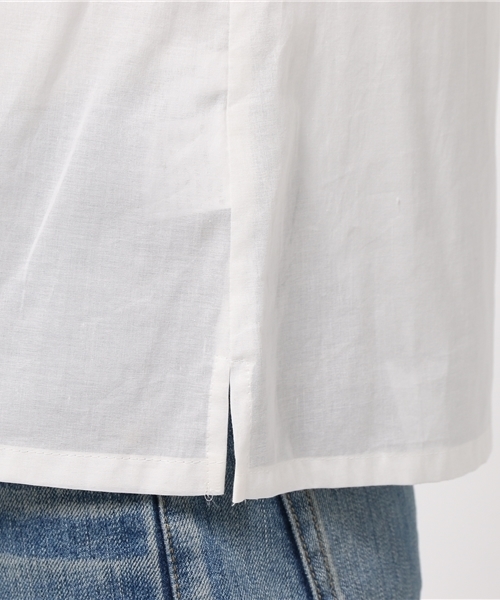 NATURAL BEAUTY BASIC（ナチュラルビューティーベーシック）の「カットジャガードブラウス（シャツ/ブラウス・レディース・ホワイト系その他/ブラック・SMALL/MEDIUM）」の9枚目の写真