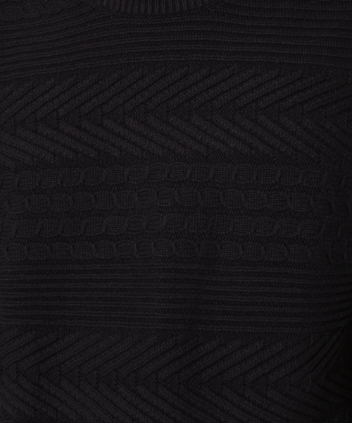 GLOBAL WORK（グローバルワーク）の「７ゲージアランボーダーニットプルオーバー/719602（ニット/セーター・メンズ・ネイビー/ブラック/ホワイト/ダークブラウン/グリーン・LARGE/SMALL/MEDIUM/X-LARGE）」の11枚目の写真