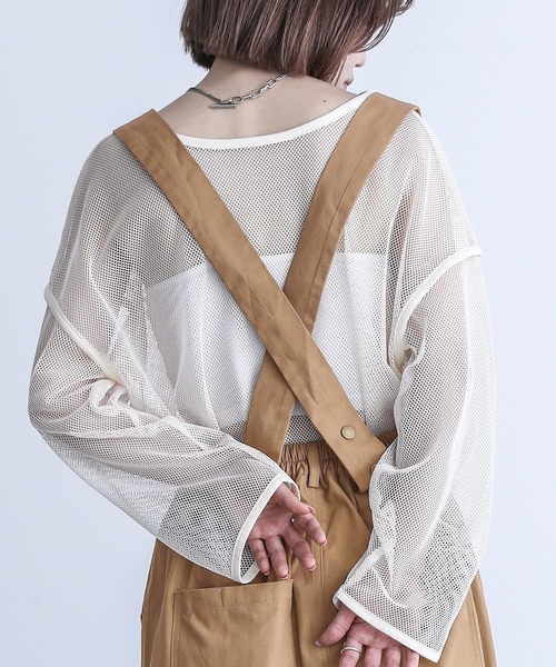 kOhAKU（コハク）の「『サスペンダーパンツ』（その他パンツ・レディース・ベージュ/ネイビー/ブラック/カーキ・LARGE/MEDIUM）」の8枚目の写真