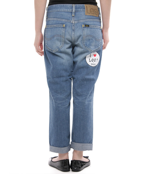 SHIPS for women（シップスフォーウィメン）の「LEE:TAPERD FIT BLEACH（デニムパンツ・レディース・ライトブルー・SMALL/MEDIUM）」の3枚目の写真