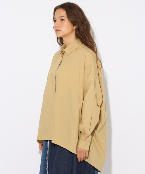 niko and...(ニコアンド)の「染めBIGBIGレギュラーシャツ【niko and ...】(シャツ/ブラウス・レディース・グリーン/ベージュ・FREE)」の14枚目の写真