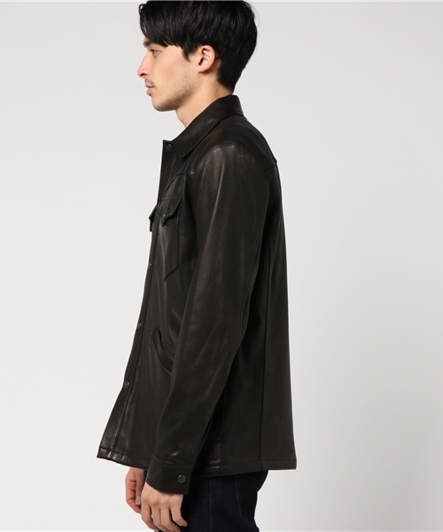 HYSTERIC GLAMOUR（ヒステリックグラマー）の「ディアスキンウエスタンJK（シャツ/ブラウス・メンズ・ベージュ/ブラック・LARGE/MEDIUM/SMALL）」の6枚目の写真