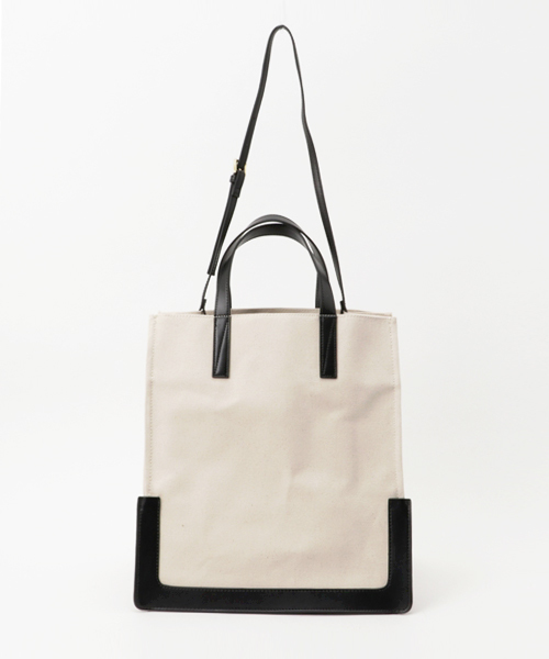 Casselini（キャセリーニ）の「【Le Vernis】レザーフレームトート（トートバッグ・レディース・ブラック/キャメル・ﾌﾘ-）」の2枚目の写真