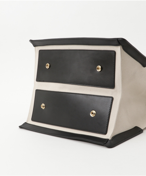 Casselini（キャセリーニ）の「【Le Vernis】レザーフレームトート（トートバッグ・レディース・ブラック/キャメル・ﾌﾘ-）」の9枚目の写真