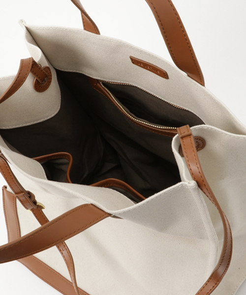 Casselini（キャセリーニ）の「【Le Vernis】レザーフレームトート（トートバッグ・レディース・ブラック/キャメル・ﾌﾘ-）」の10枚目の写真