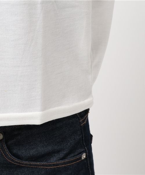 SpRay(スプレイ)の「クロスステッチフリンジTシャツ(Tシャツ/カットソー・レディース・ホワイト/レッド/カーキ/ネイビー・FREE)」の5枚目の写真