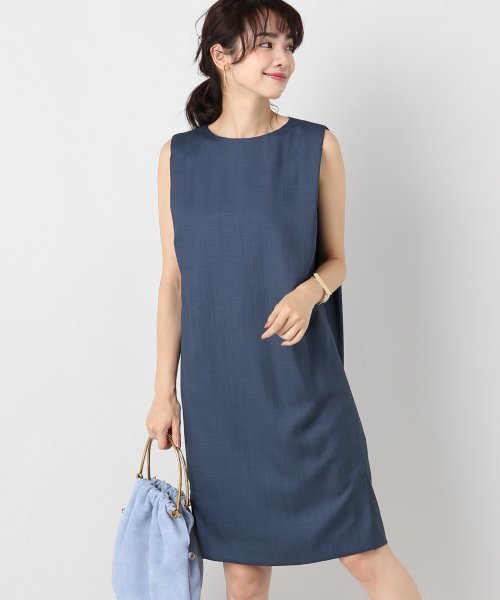 Noble（ノーブル）の「Peブッチャーコクーンフロントベンツワンピース◆（ワンピース・レディース・レッド/ベージュ/ブルー系その他・36/38）」の2枚目の写真