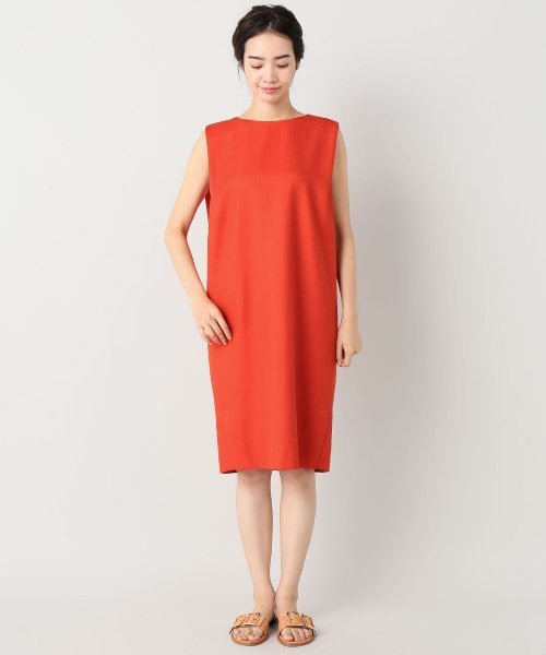 Noble（ノーブル）の「Peブッチャーコクーンフロントベンツワンピース◆（ワンピース・レディース・レッド/ベージュ/ブルー系その他・36/38）」の15枚目の写真