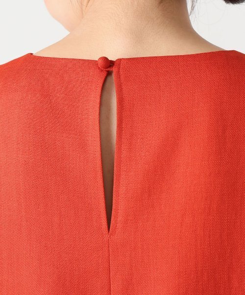 Noble（ノーブル）の「Peブッチャーコクーンフロントベンツワンピース◆（ワンピース・レディース・レッド/ベージュ/ブルー系その他・36/38）」の6枚目の写真