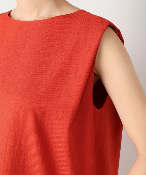 Noble（ノーブル）の「Peブッチャーコクーンフロントベンツワンピース◆（ワンピース・レディース・レッド/ベージュ/ブルー系その他・36/38）」の7枚目の写真