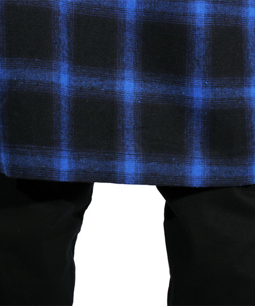 8(eight)(エイト)の「チェック ガウン コーディガン ネル生地(カーディガン/ボレロ・メンズ・レッド/ブルー・MEDIUM/LARGE)」の8枚目の写真