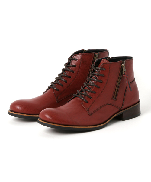 rovtski(ロフトスキー)の「rovtski STREET 両サイドファスナーミドルカットブーツ/XH17062202(ブーツ・メンズ・ダークブラウン/ブラック/ワイン・LARGE/MEDIUM)」の3枚目の写真
