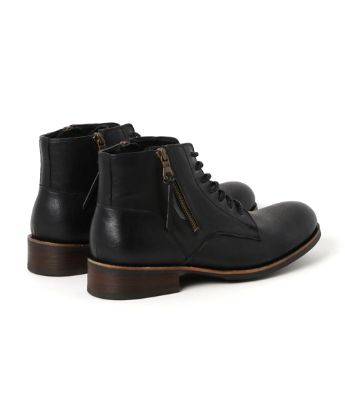 rovtski(ロフトスキー)の「rovtski STREET 両サイドファスナーミドルカットブーツ/XH17062202(ブーツ・メンズ・ダークブラウン/ブラック/ワイン・LARGE/MEDIUM)」の4枚目の写真