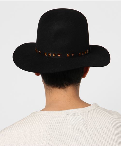 HYSTERIC GLAMOUR(ヒステリックグラマー)の「STETSON×HYSTERIC/MESSAGE 刺繍リボンハット(ハット・メンズ・ブラック/ブラウン・MEDIUM/LARGE)」の5枚目の写真