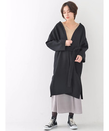 earth music&ecology | ・ドロップショルダーガウンコート(その他アウター)