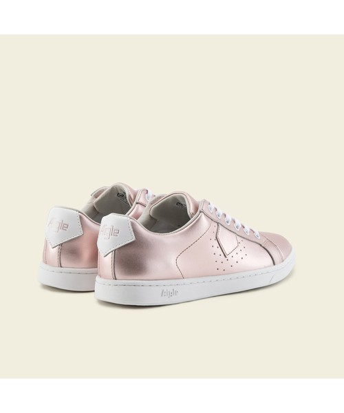 AIGLE（エーグル）の「レディース ヤーデンタイム レザー（スニーカー・レディース・ピンク/ホワイト/ダークネイビー・39/38/36/37/35）」の10枚目の写真