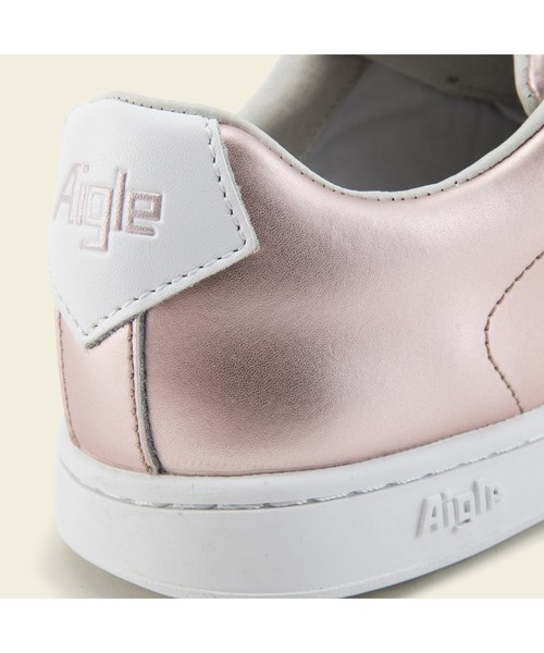 AIGLE（エーグル）の「レディース ヤーデンタイム レザー（スニーカー・レディース・ピンク/ホワイト/ダークネイビー・39/38/36/37/35）」の6枚目の写真
