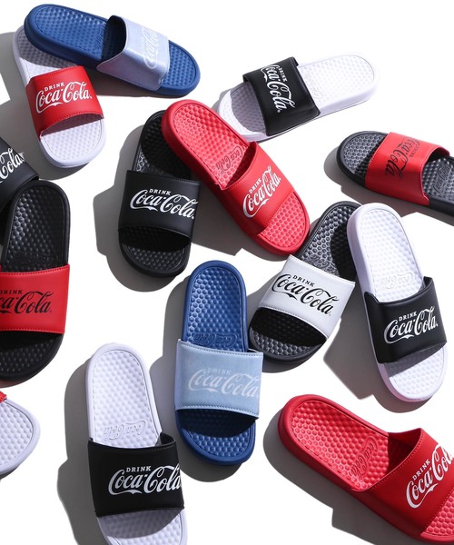 Coca Cola（コカコーラ）の「WEGO/Coca-cola シャワーサンダル（サンダル・レディース・ホワイト系その他/ブラック/ブルー系その他/ブラック系その他/マルチ/レッド系その他/レッド・LARGE/MEDIUM）」の10枚目の写真