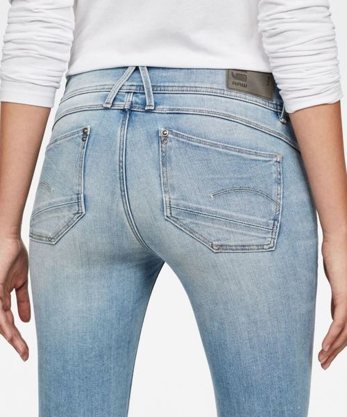G-STAR(ジースター)の「Lynn Mid Waist Skinny Jeans(デニムパンツ・レディース・ライトインディゴブルー・23inch/24inch/25inch/26inch/27inch)」の7枚目の写真