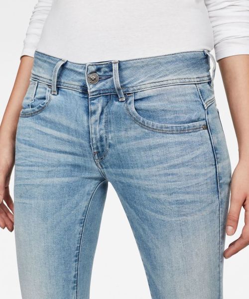 G-STAR(ジースター)の「Lynn Mid Waist Skinny Jeans(デニムパンツ・レディース・ライトインディゴブルー・23inch/24inch/25inch/26inch/27inch)」の5枚目の写真