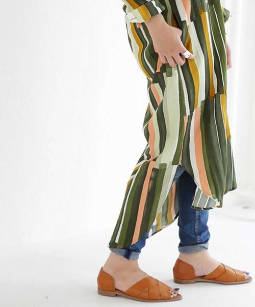 antiqua(アンティカ)の「クロスデザインサンダル(サンダル・レディース・ブラック/キャメル/シャンパン・S/M/L/LL)」の22枚目の写真