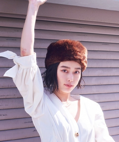 Casselini（キャセリーニ）の「リバーシブルロシア帽（ハンチング/ベレー帽・レディース・ネイビー/ブラウン/グレー/レオパード・FREE）」の11枚目の写真