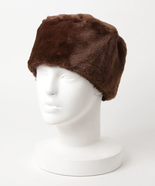 Casselini（キャセリーニ）の「リバーシブルロシア帽（ハンチング/ベレー帽・レディース・ネイビー/ブラウン/グレー/レオパード・FREE）」の3枚目の写真