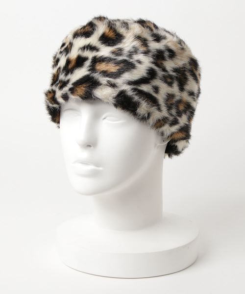 Casselini（キャセリーニ）の「リバーシブルロシア帽（ハンチング/ベレー帽・レディース・ネイビー/ブラウン/グレー/レオパード・FREE）」の4枚目の写真
