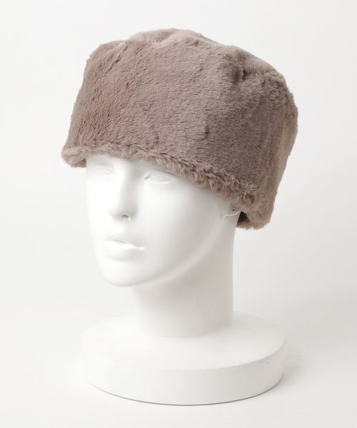 Casselini（キャセリーニ）の「リバーシブルロシア帽（ハンチング/ベレー帽・レディース・ネイビー/ブラウン/グレー/レオパード・FREE）」の2枚目の写真