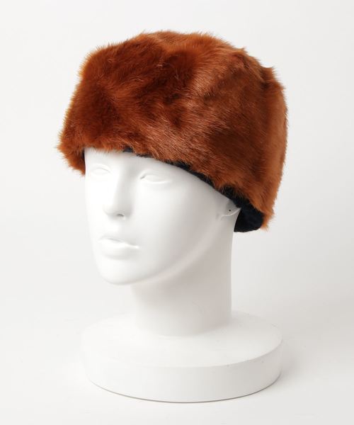 Casselini（キャセリーニ）の「リバーシブルロシア帽（ハンチング/ベレー帽・レディース・ネイビー/ブラウン/グレー/レオパード・FREE）」の7枚目の写真