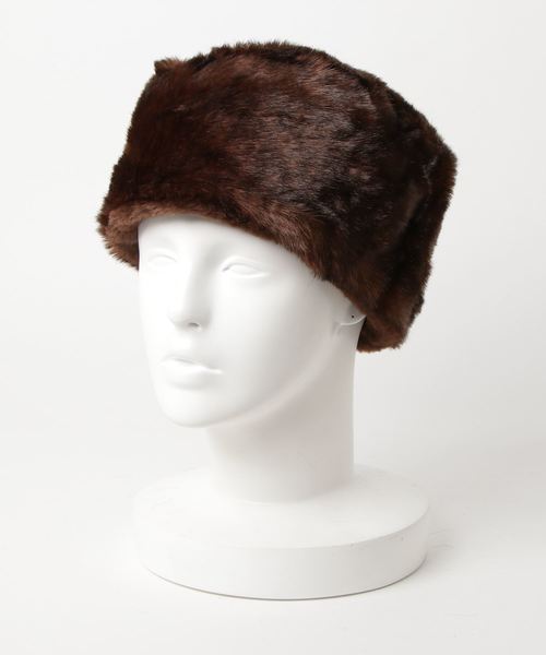 Casselini（キャセリーニ）の「リバーシブルロシア帽（ハンチング/ベレー帽・レディース・ネイビー/ブラウン/グレー/レオパード・FREE）」の8枚目の写真