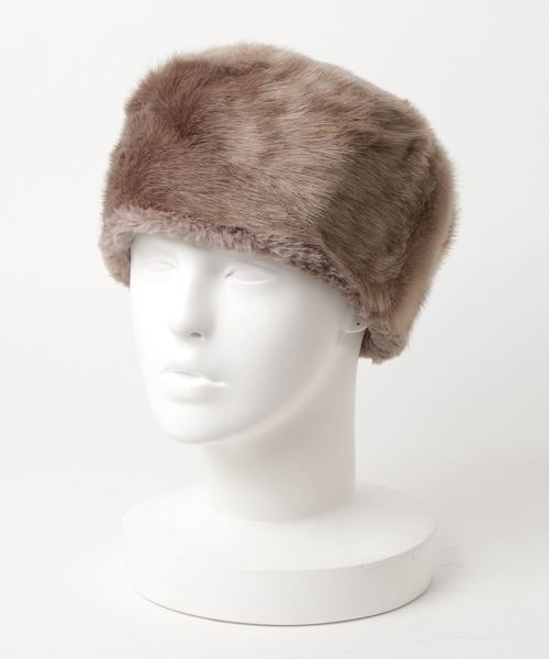 Casselini（キャセリーニ）の「リバーシブルロシア帽（ハンチング/ベレー帽・レディース・ネイビー/ブラウン/グレー/レオパード・FREE）」の9枚目の写真