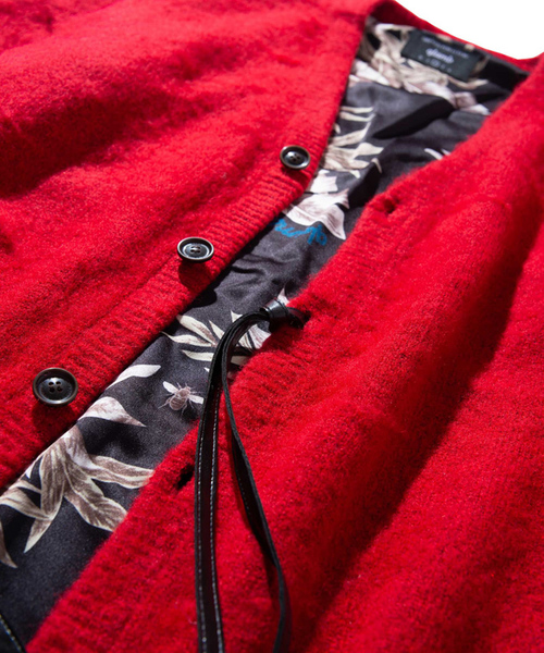 glamb(グラム)の「【glamb】フロリアビッグカーディガン/Floria big cardigan(カーディガン/ボレロ・メンズ・ブラック/ネイビー/レッド/ホワイト・0/1/2/3/4)」の9枚目の写真