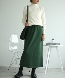 コットンスウェットマキシスカート (LV)