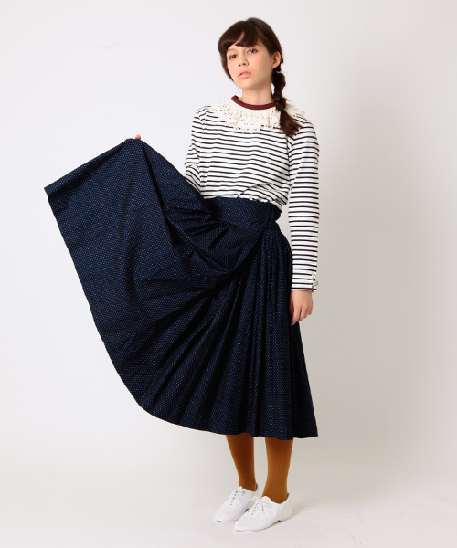 BEAMS BOY（ビームスボーイ）の「□BEAMS BOY / 襟袖レース サテンヴィンテージブラウス（シャツ/ブラウス・レディース・ホワイト/ワイン/ネイビー・ONE SIZE）」の12枚目の写真