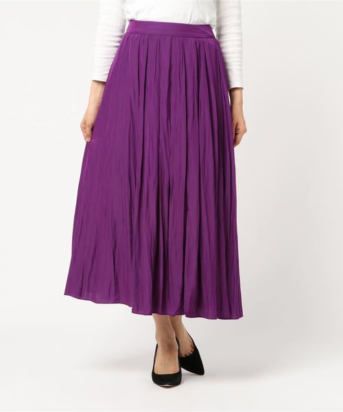 journal standard L'essage（ジャーナルスタンダードレサージュ）の「スリットマキシスカート（スカート・レディース・ブラック/パープル・38/36）」の6枚目の写真