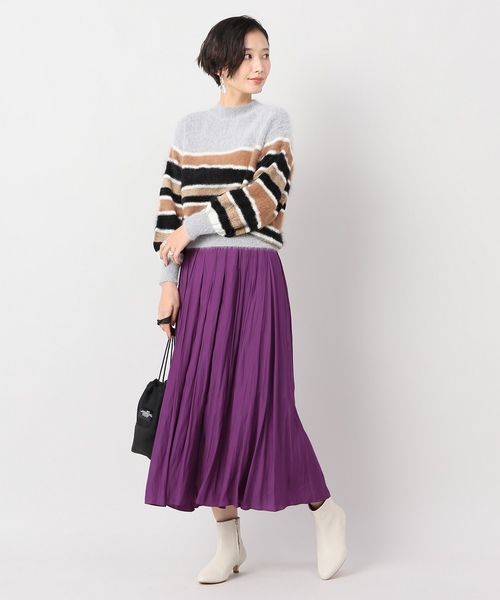 journal standard L'essage（ジャーナルスタンダードレサージュ）の「スリットマキシスカート（スカート・レディース・ブラック/パープル・38/36）」の9枚目の写真