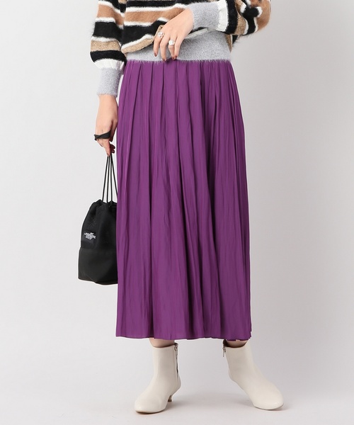 journal standard L'essage（ジャーナルスタンダードレサージュ）の「スリットマキシスカート（スカート・レディース・ブラック/パープル・38/36）」の20枚目の写真