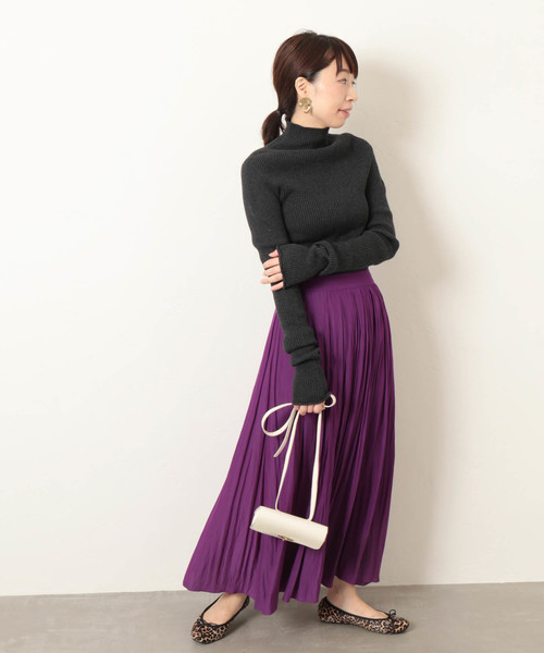 journal standard L'essage（ジャーナルスタンダードレサージュ）の「スリットマキシスカート（スカート・レディース・ブラック/パープル・38/36）」の22枚目の写真