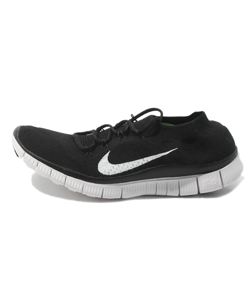 NIKE(ナイキ)の「ランニング ウィメンズ ナイキ フリー フライニット WMNS NIKE FREE FLYKNIT(スニーカー・レディース・ブラック/イエロー・23cm/23.5cm/24cm/24.5cm)」の3枚目の写真