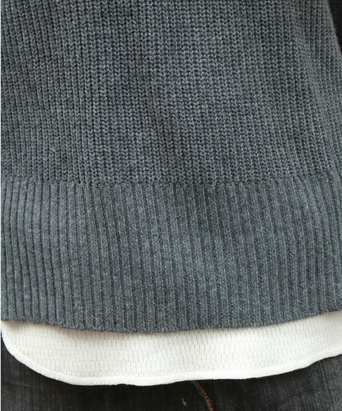 TODAYFUL（トゥデイフル）の「ワッフルレイヤードニット（ニット/セーター・レディース・グレー/モカ・FREE）」の10枚目の写真