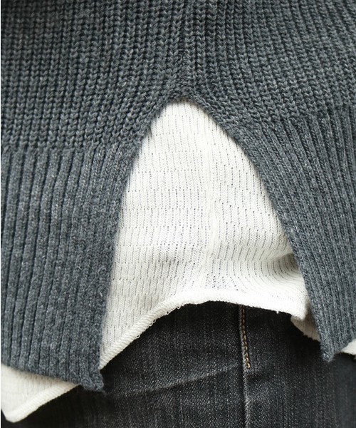 TODAYFUL（トゥデイフル）の「ワッフルレイヤードニット（ニット/セーター・レディース・グレー/モカ・FREE）」の11枚目の写真