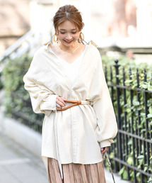 DouDou | デニムロングシャツ(シャツ/ブラウス)