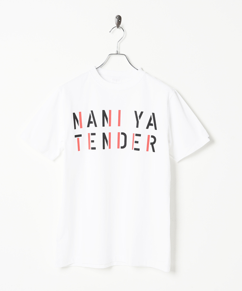 KIBITSUMI(キビツミ)の「NANI YA TENDER Tシャツ(Tシャツ/カットソー・メンズ・ホワイト/ブラック・MEDIUM/LARGE/SMALL)」の2枚目の写真
