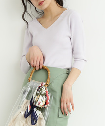 FREE'S MART | 七分袖総針Ｖネックニット(ニット/セーター)